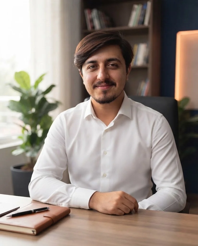 Abdul Rehman, best WordPress developer in Lahore, at his desk